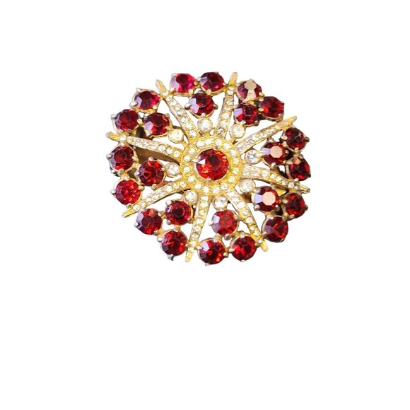 Wonderful Vintage Glass & Paste Dress Clip (A2916)